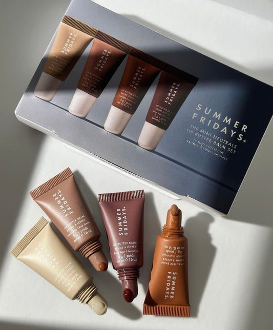 Summer Fridays The Mini Neutrals Lip Butter Balm Set