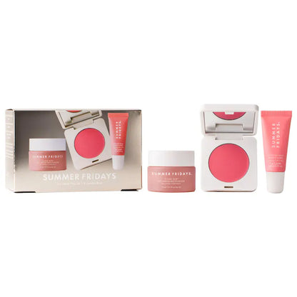 Summer Fridays The Dewy Pink Set with Mini Lip Butter Balm in Pink