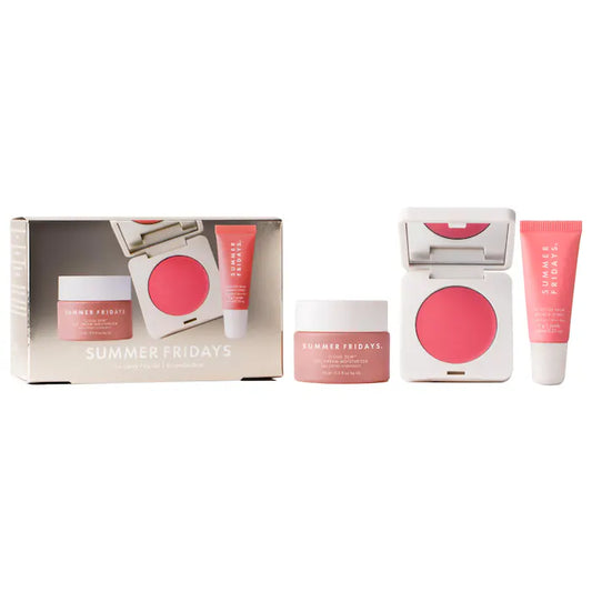 Summer Fridays The Dewy Pink Set with Mini Lip Butter Balm in Pink