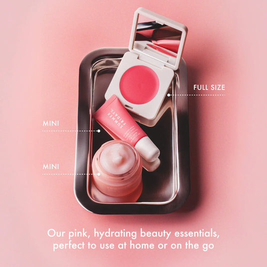 Summer Fridays The Dewy Pink Set with Mini Lip Butter Balm in Pink